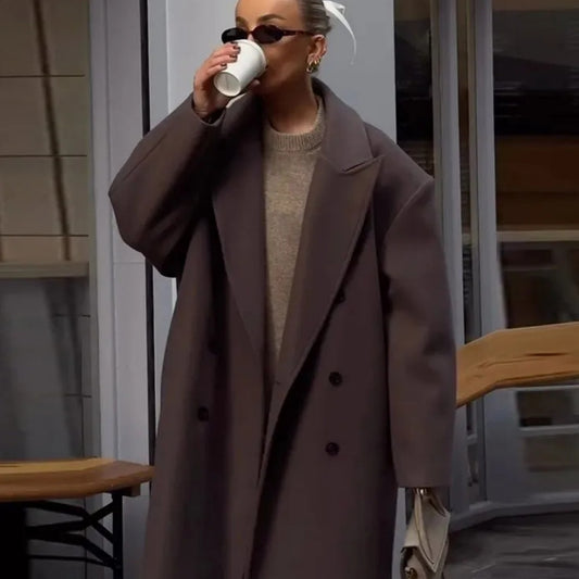 House of Luna | Drape Wool Overcoat