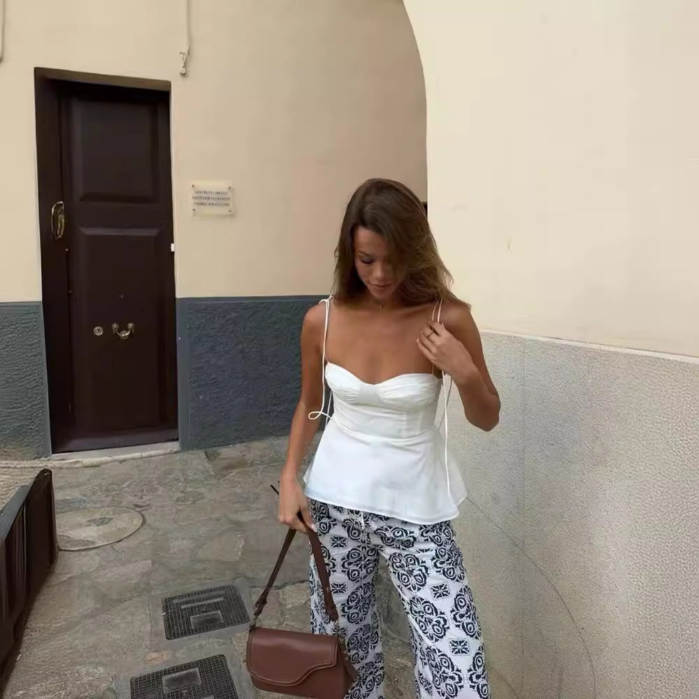 House of Luna | Belle Bustier Cami – White