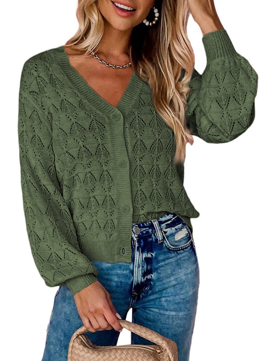 House of Luna | The CozyKnit Balloon Sleeve Cardigan