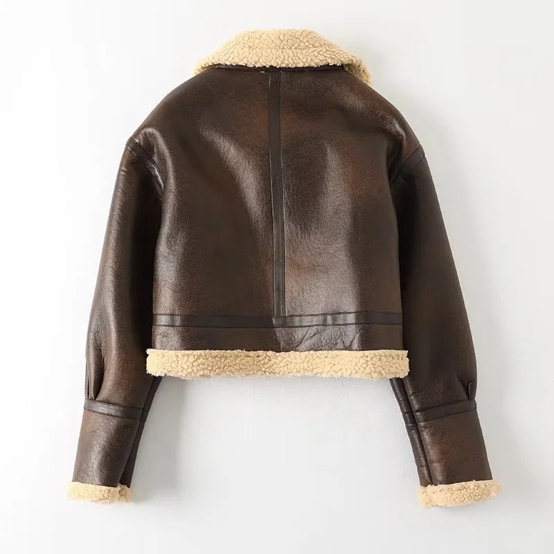 House of Luna | Ridge Shearling Trim Jacket