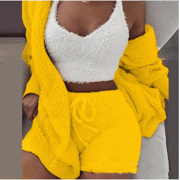 House of Luna | 3-Piece Plush Loungewear Set