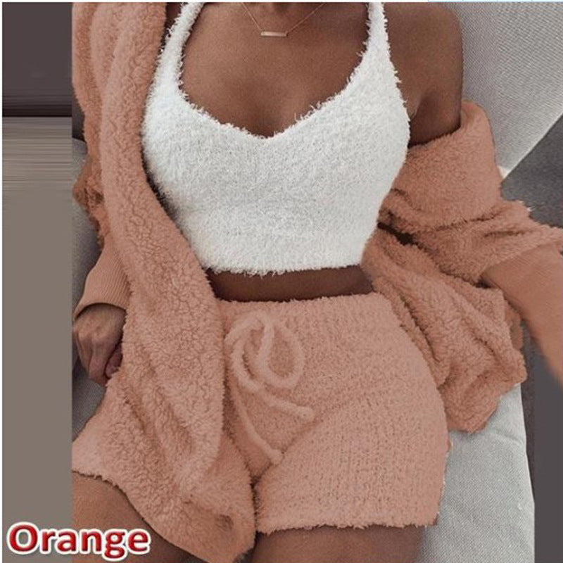House of Luna | 3-Piece Plush Loungewear Set