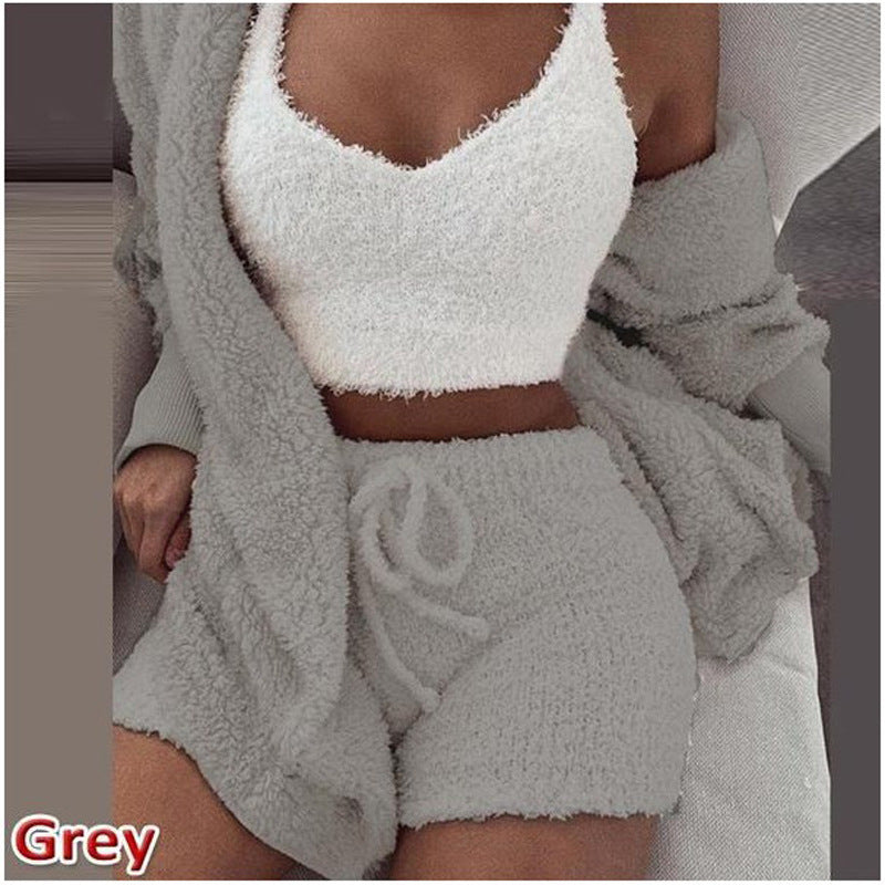 House of Luna | 3-Piece Plush Loungewear Set