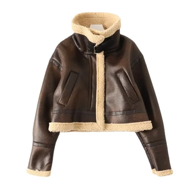 House of Luna | Ridge Shearling Trim Jacket