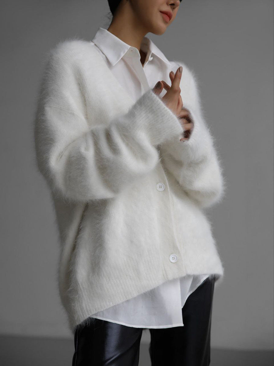 House of Luna | Misty Knit Button-Up Cardi