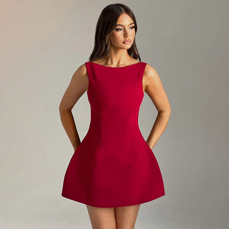 House of Luna | Sexy Slim-fitting Backless Dress Summer Sleeveless Short Dresses
