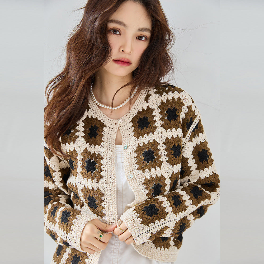 House of Luna | Harvest Bloom Crochet Cardigan