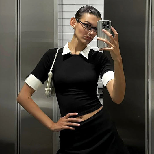 House of Luna | The Milan Polo Crop