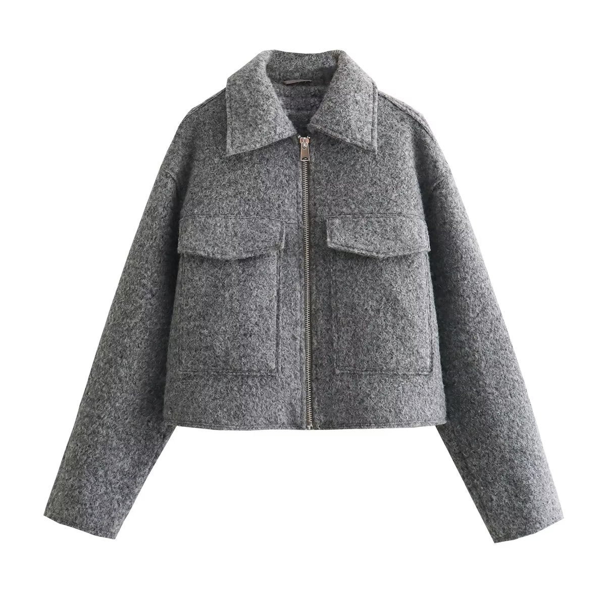 House of Luna | The Marlowe Textured Zip Jacket