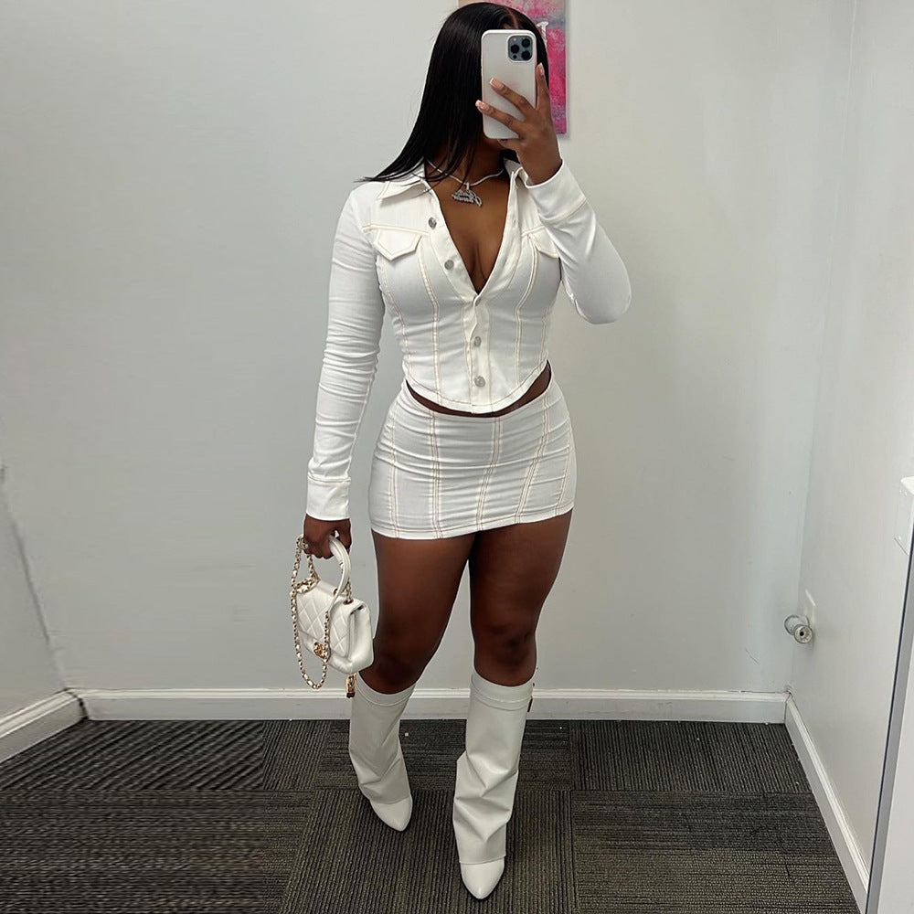 House of Luna | Bossed Up Button Dress