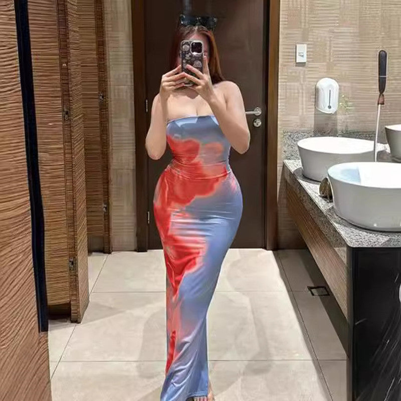 House of Luna | Seaside Bloom Bodycon Maxi