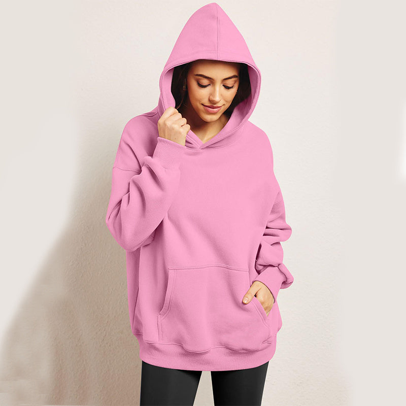 House of Luna | Oversized Fleece Hoodie – Cozy Pullover with Pocket for Fall & Winter