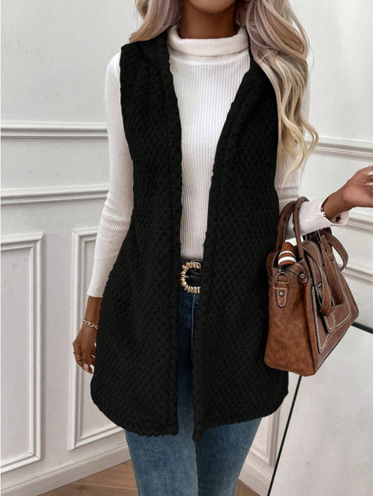 House of Luna | Textured Open-Front Vest