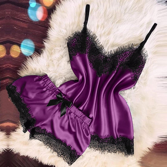 House of Luna | The Moonshadow Satin Slip Set