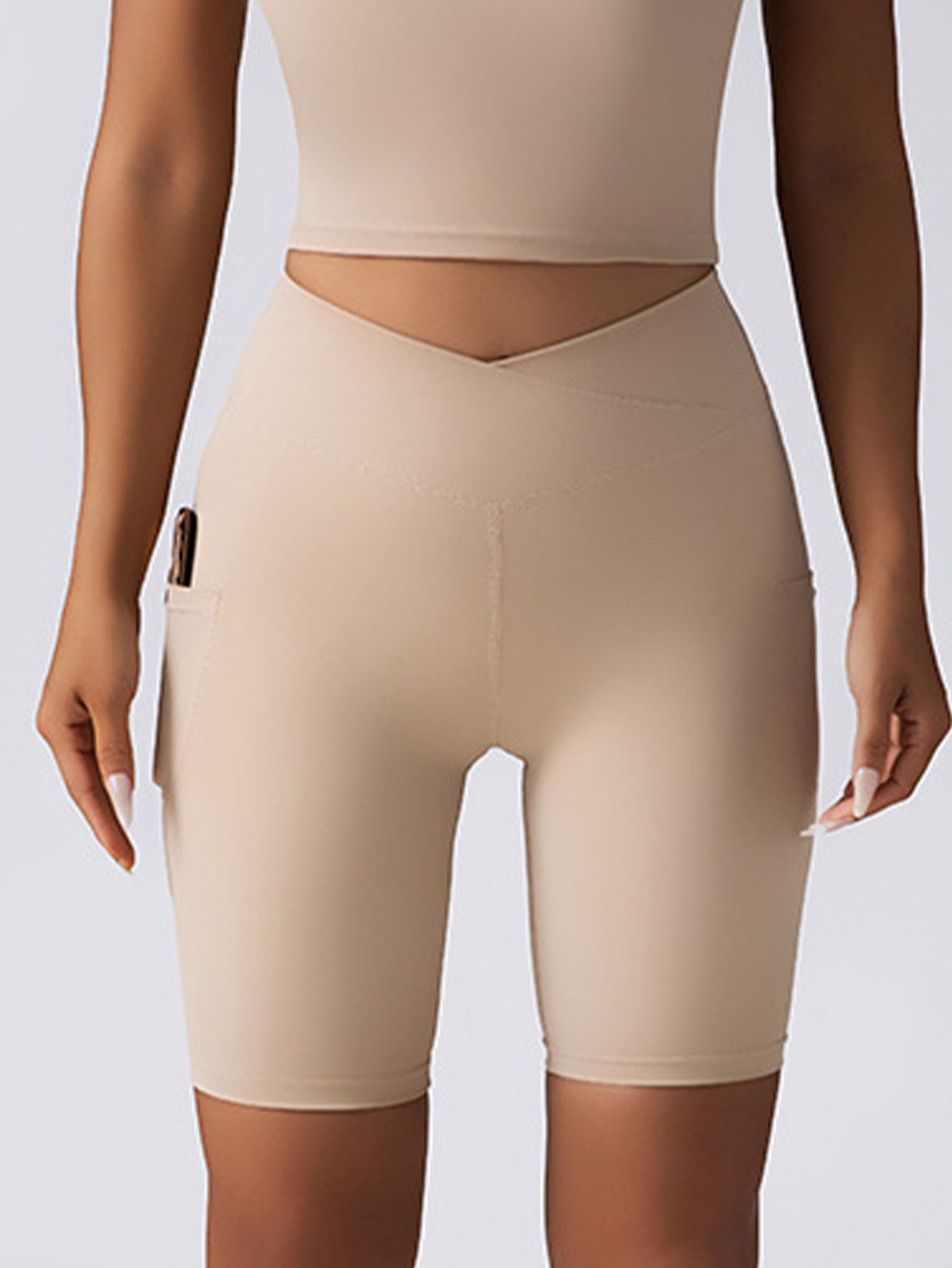 House of Luna | Seamless High-Waist Biker Shorts – Tummy Control with Pockets