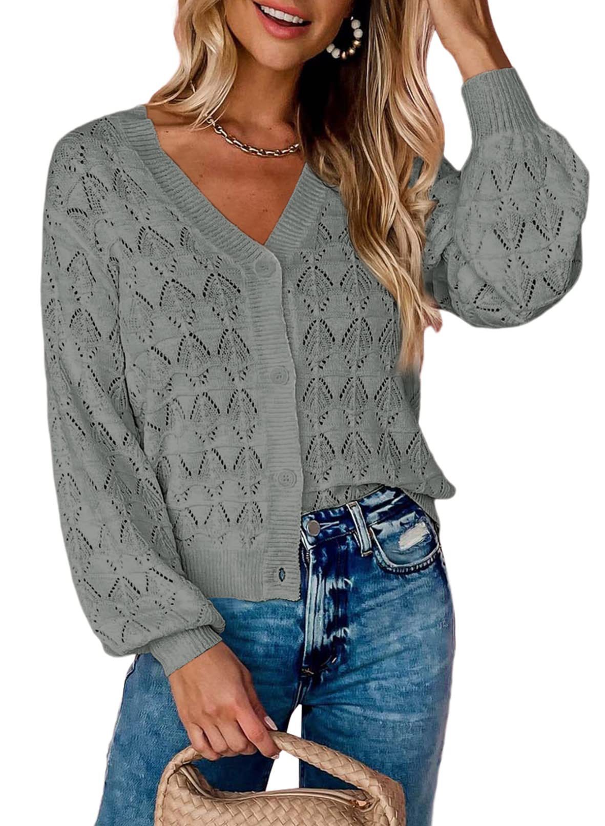 House of Luna | The CozyKnit Balloon Sleeve Cardigan