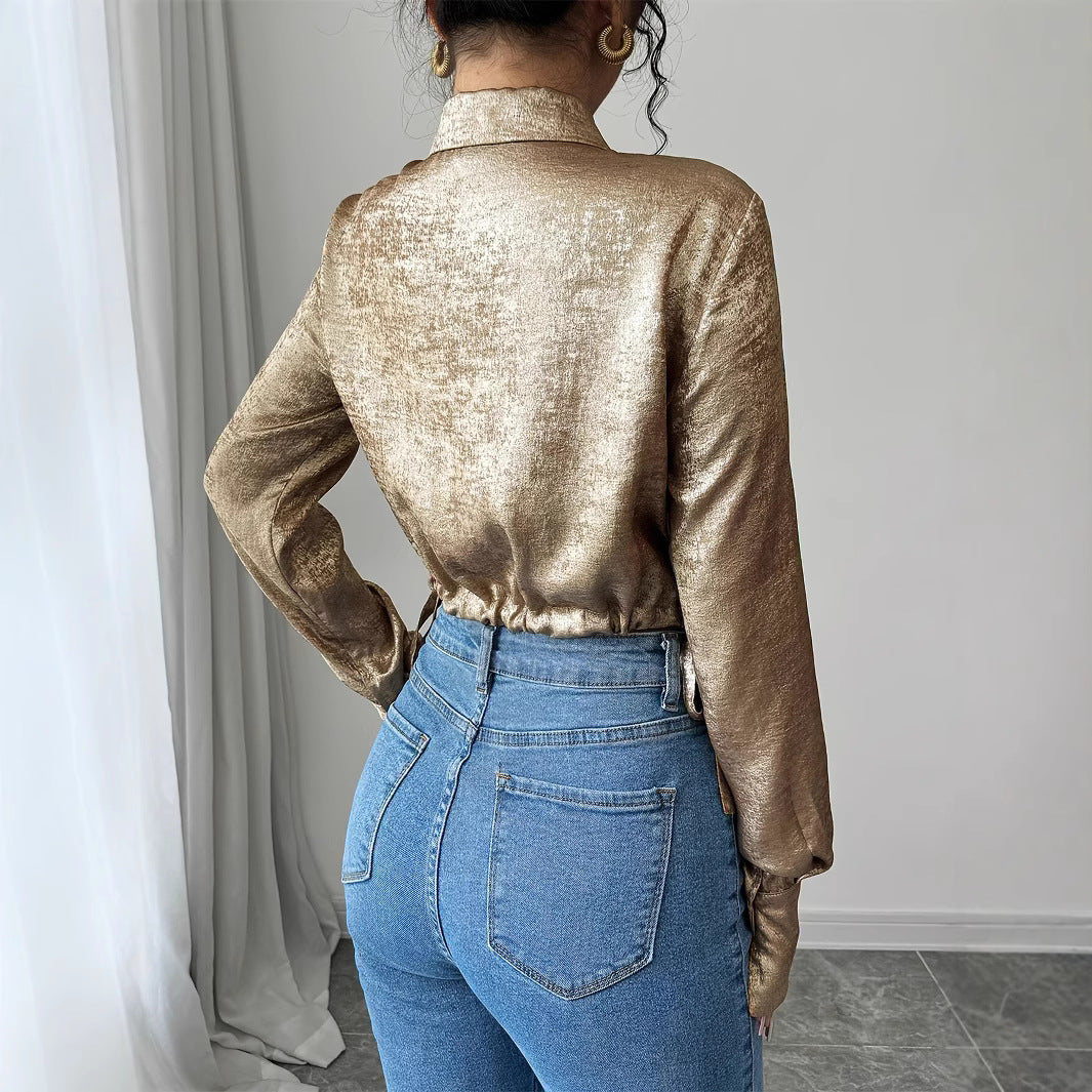 House of Luna | Golden Hour Wrap Blouse