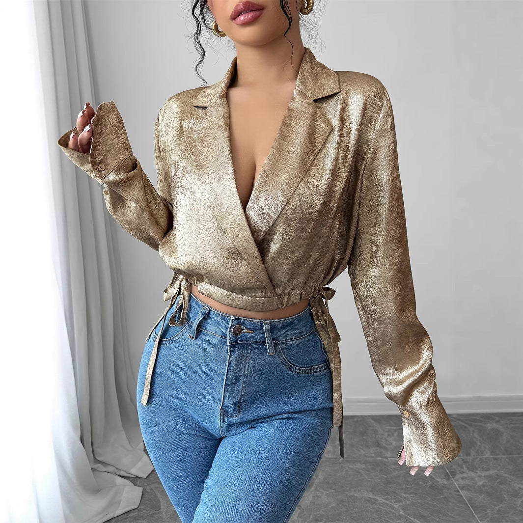 House of Luna | Golden Hour Wrap Blouse