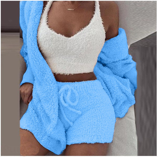 House of Luna | 3-Piece Plush Loungewear Set