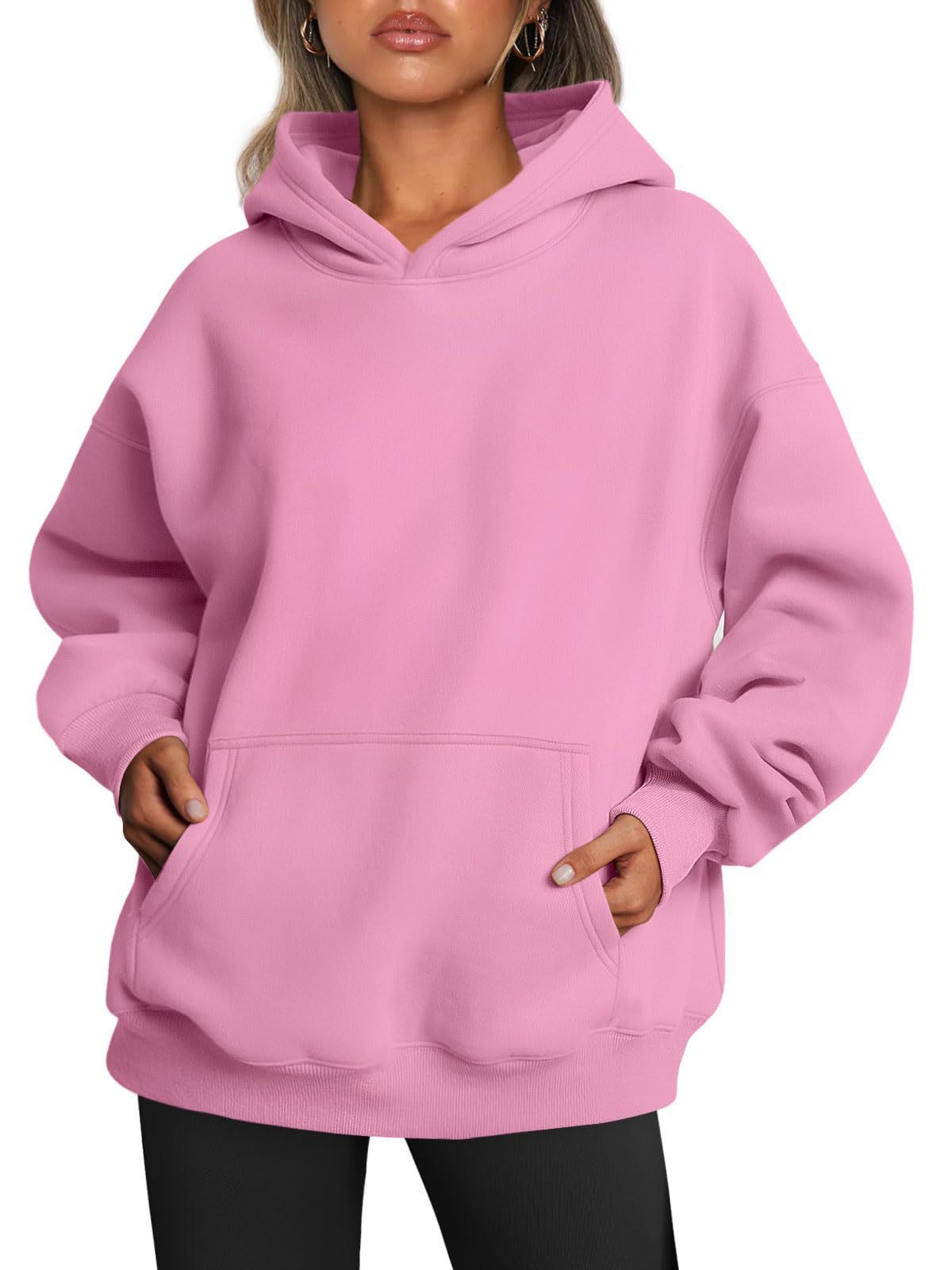 House of Luna | Oversized Fleece Hoodie – Cozy Pullover with Pocket for Fall & Winter