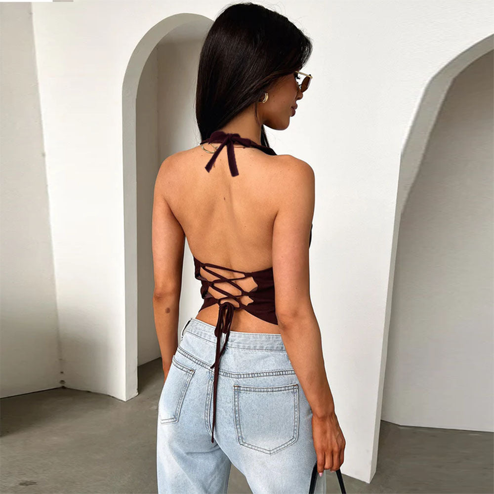 House of Luna | Crimson Hour Corset Tank
