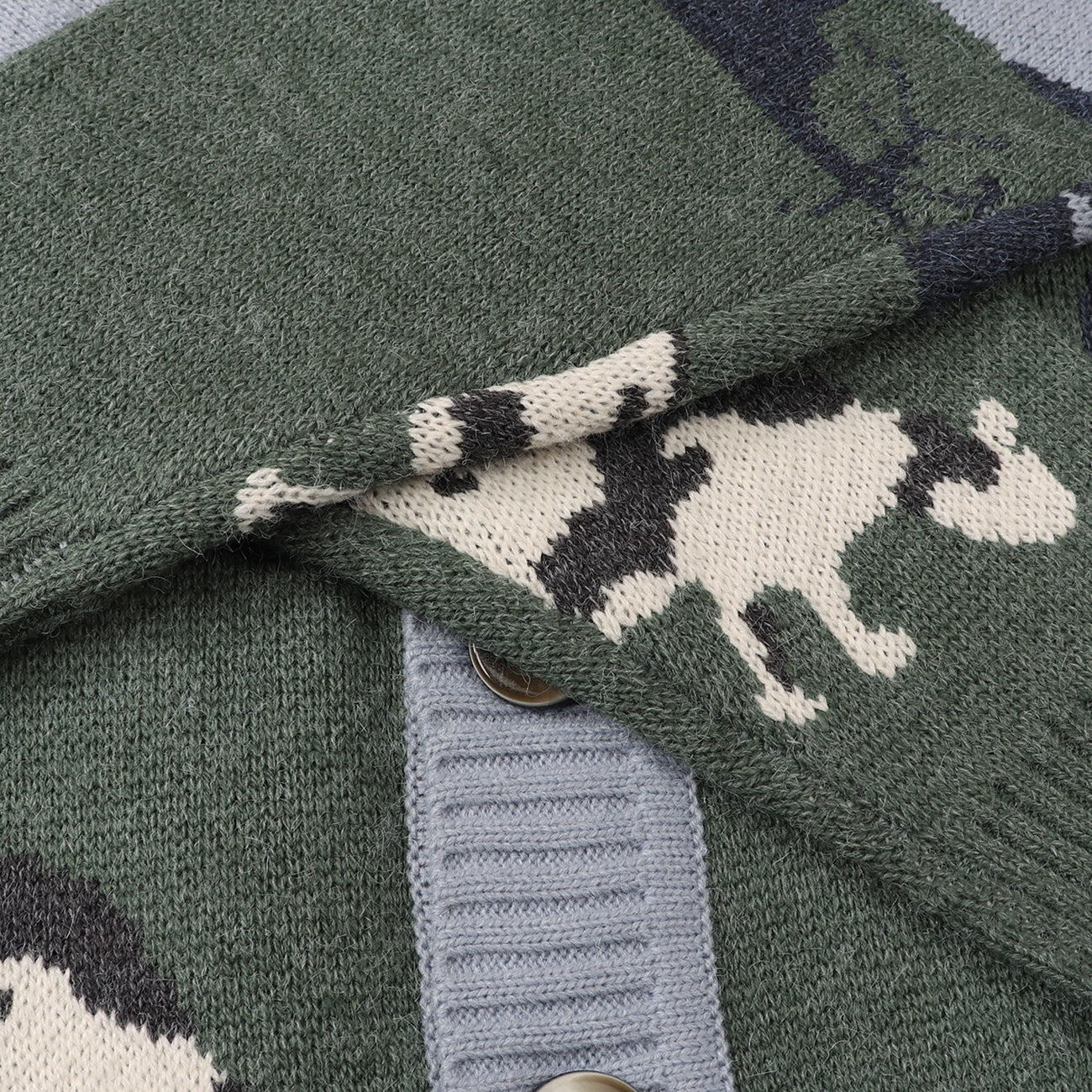 House of Luna | Pasture Knit Cardigan – Vintage-Inspired Scenic Cow Sweater